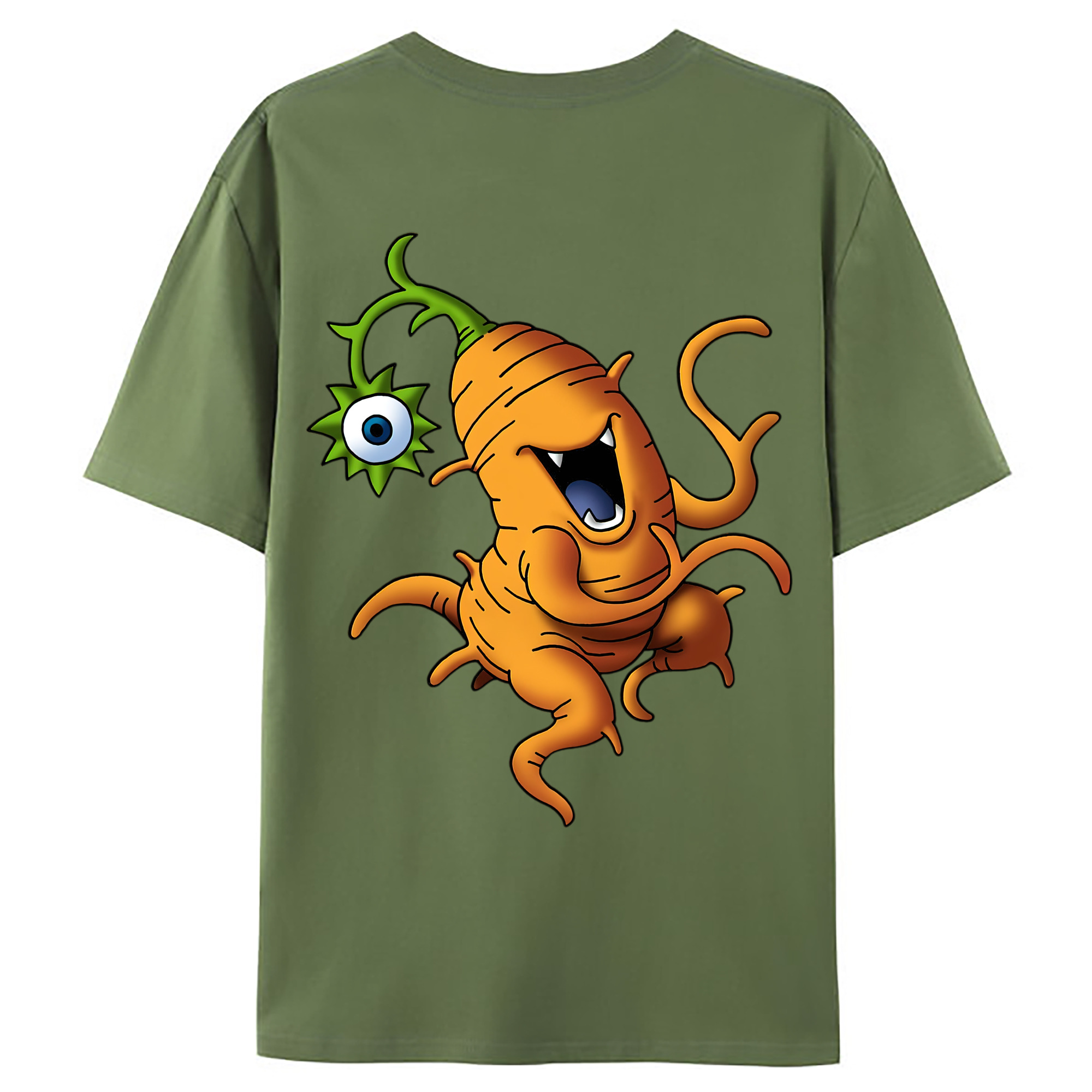 （画像用） ドラゴンクエスト Doragon Kuesuto Dragon Quest 綿100％ メンズ半袖Tシャツ（バックプリント） 通気性